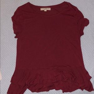 Cotton maroon shirt
